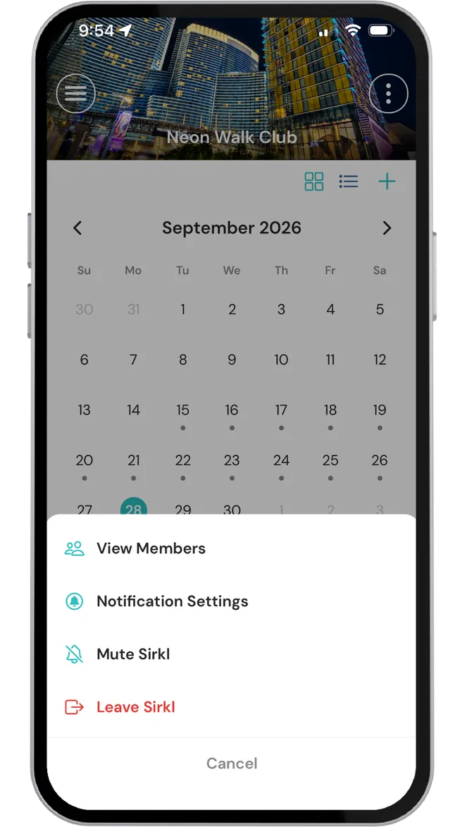 Sirkl app screenshot